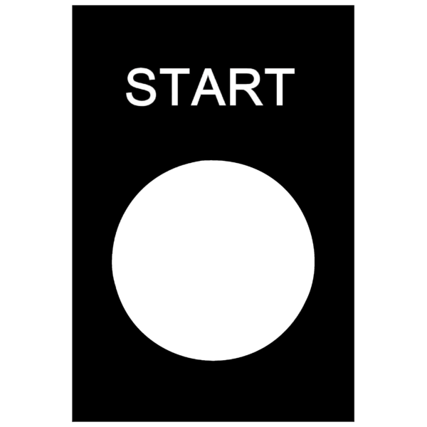 Schneider Electric Start Legend Plate