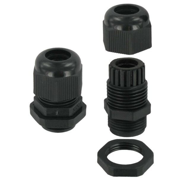 25mm Nylon Gland Black 13-18mm