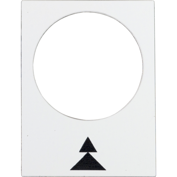 Schneider Electric Right, Slow-Fast Legend Plate