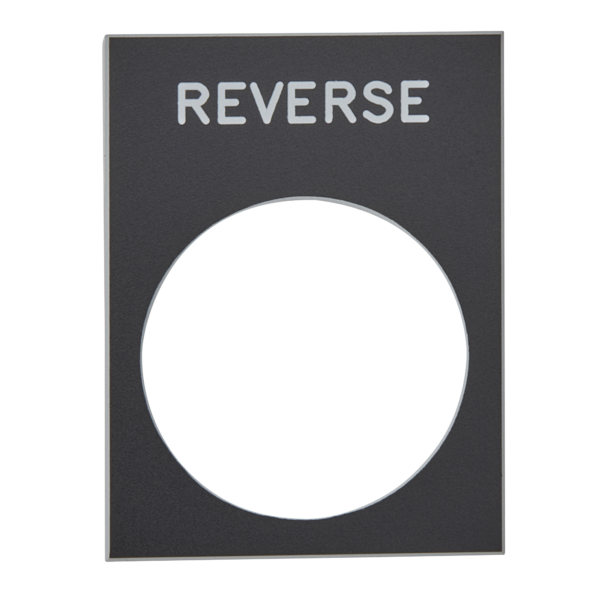 Schneider Electric Reverse Legend Plate