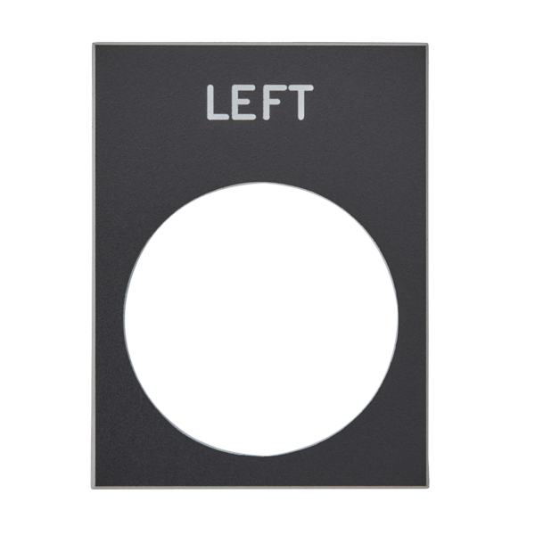Schneider Electric Left Legend Plate