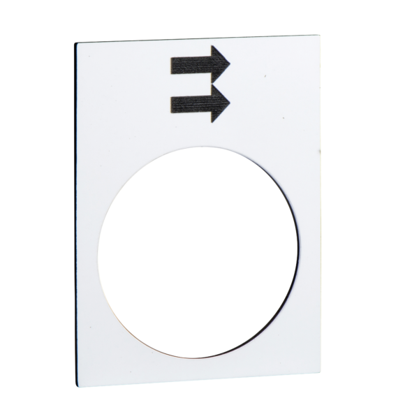 Schneider Electric Legend Plate- Raise or Right, Fast