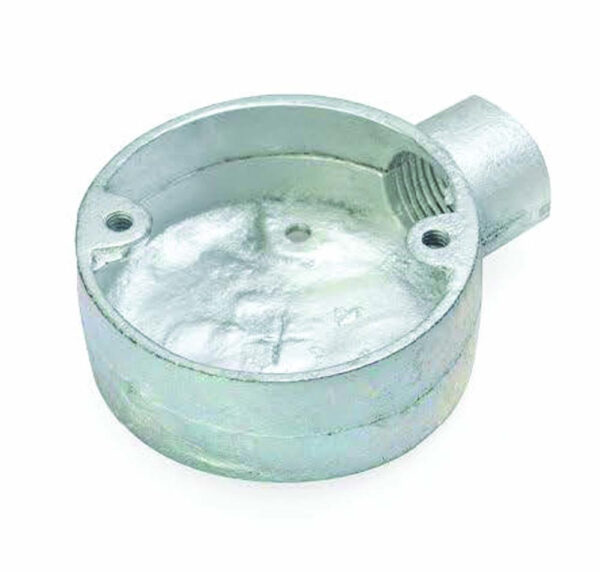 25mm Galv Mall Box - End