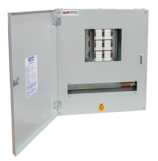 6 Way 125A 3 Phase B Type Board Incomer Not Included