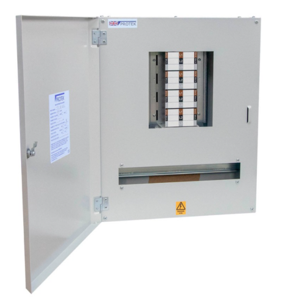 8 Way 125A 3 Phase B Type Board Incomer Not Included